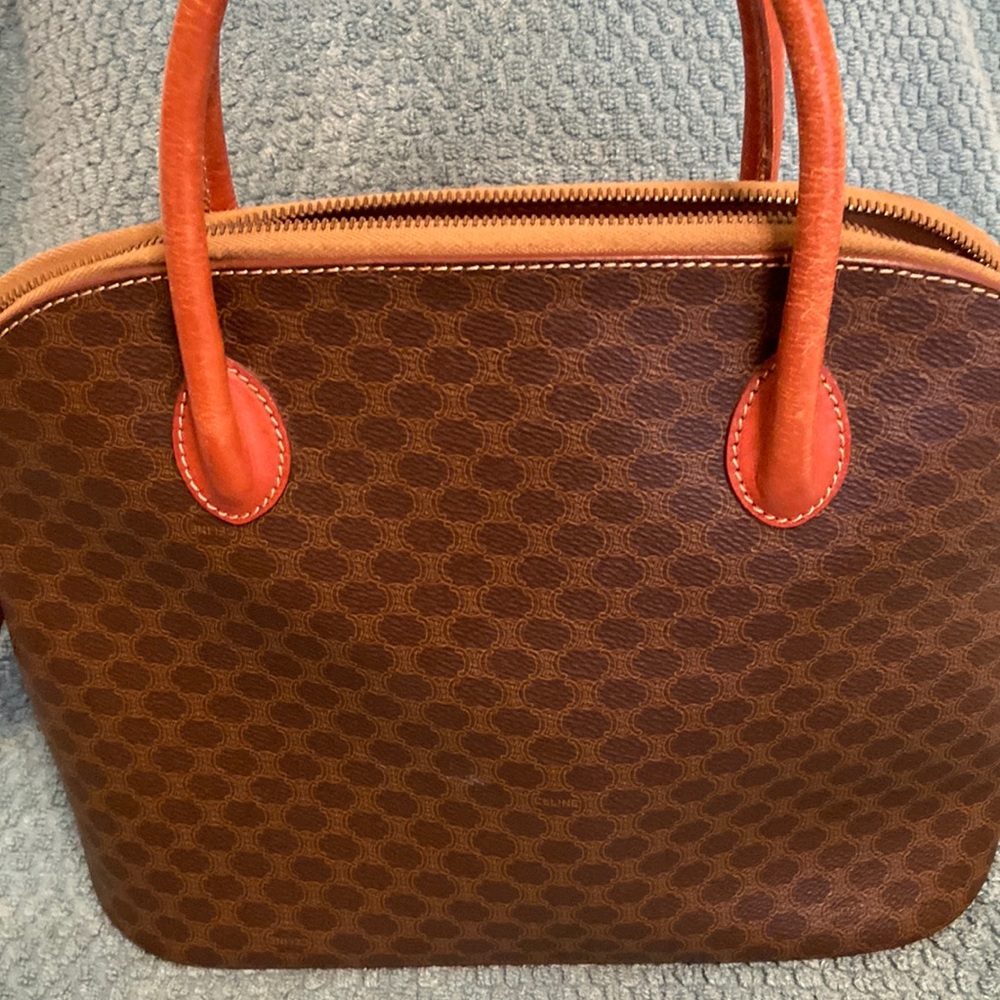 Celine Handbag. Macadam Print. Good Condition. Gr… - image 1